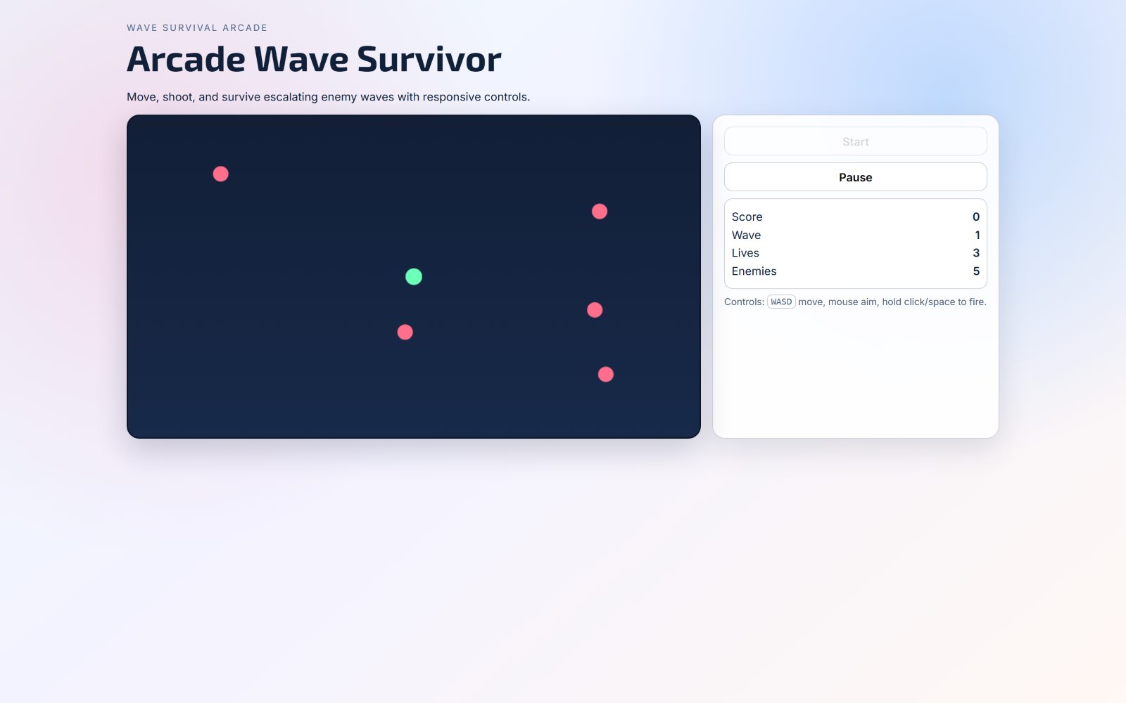 Arcade Wave Survivor
