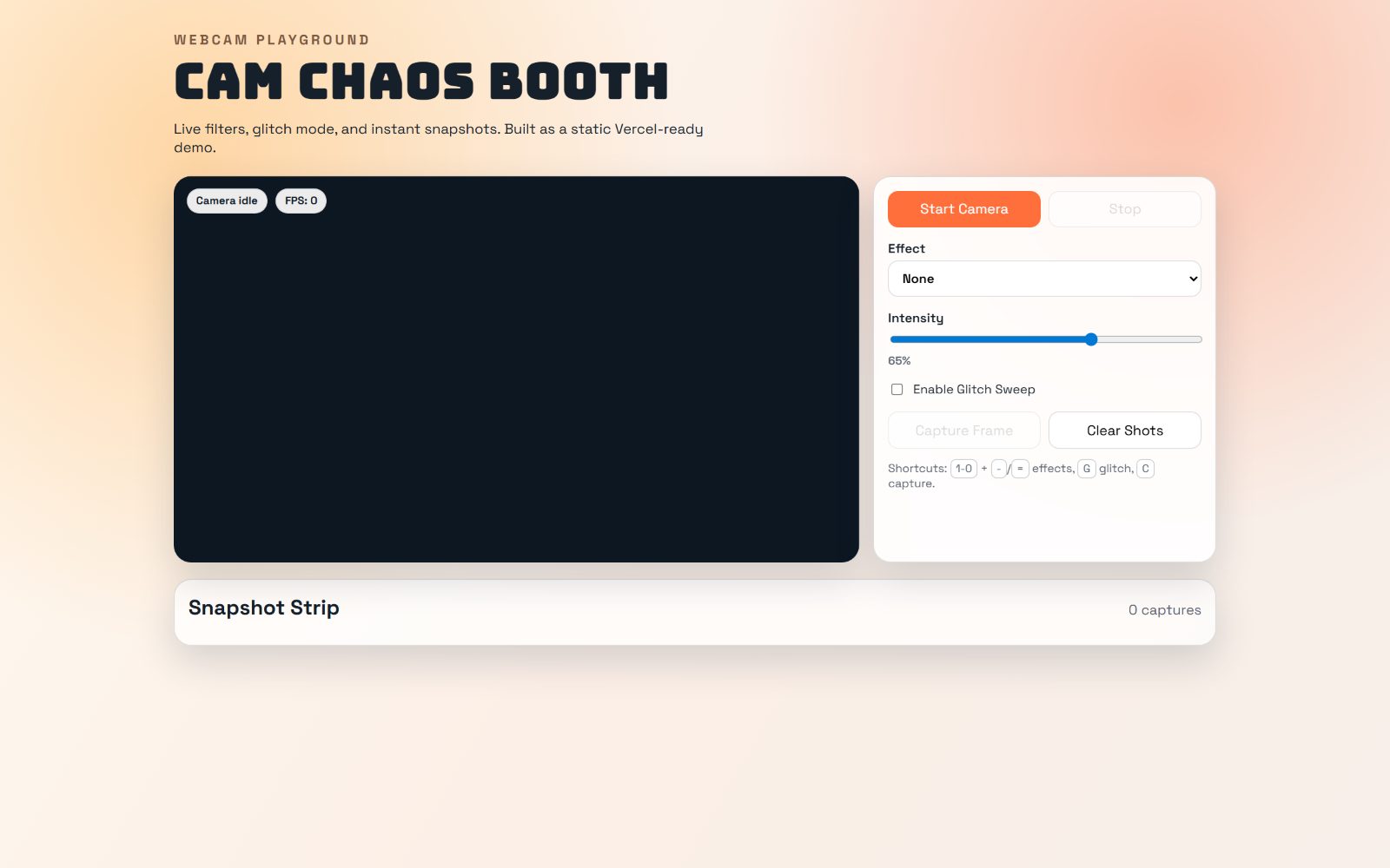 Cam Chaos Booth