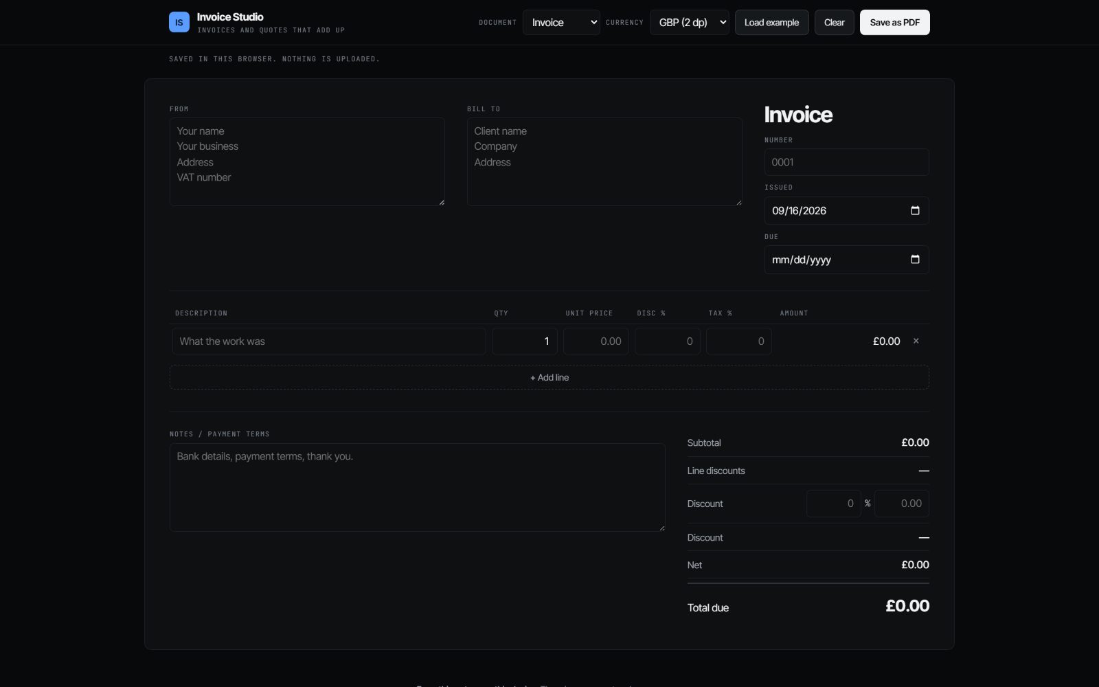 Invoice Studio