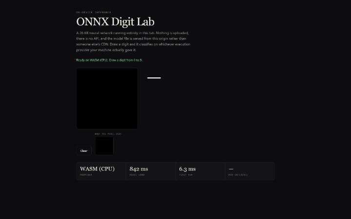ONNX Digit Lab